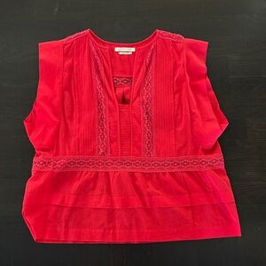 Isabel Marant Étoile Red Sleeveless Blouse size 34